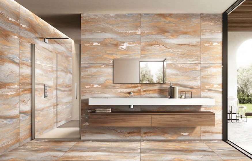 modern shower tile