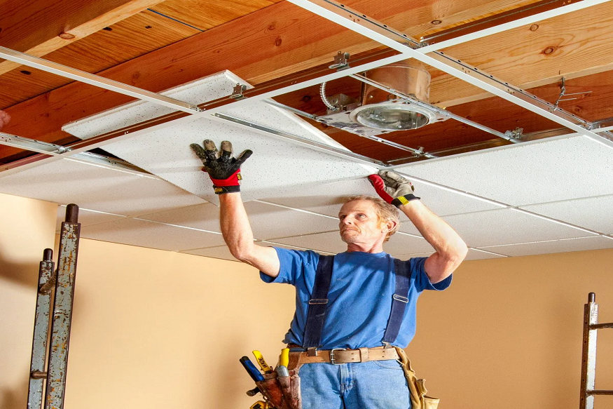 ceiling tile installation